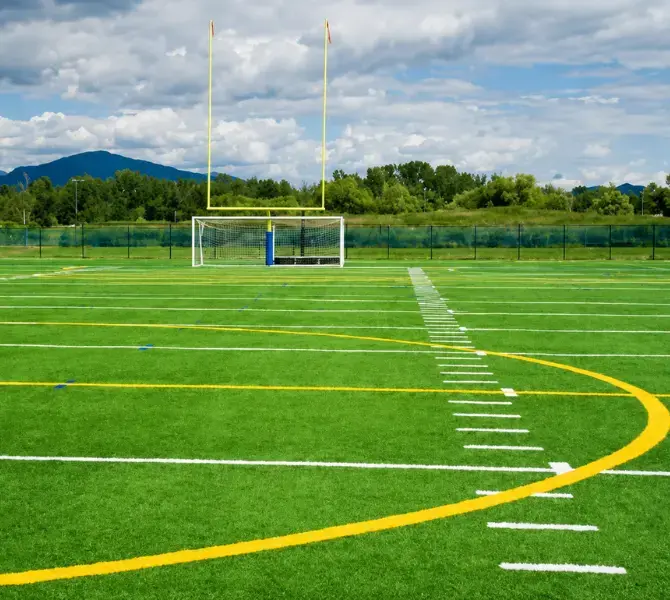 Artificial football field